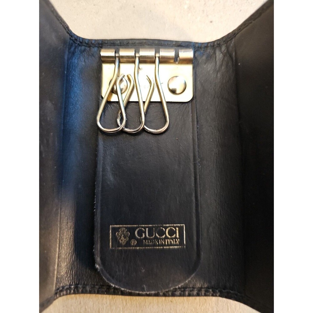 2 Vintage Gucci Keychain Mini Pouch Wallets in Good Condition - Picture 12 of 12